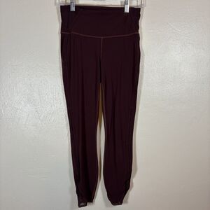 Athleta High Rise Peekaboo 7/8 Tight, Maroon, Women’s Small #869241